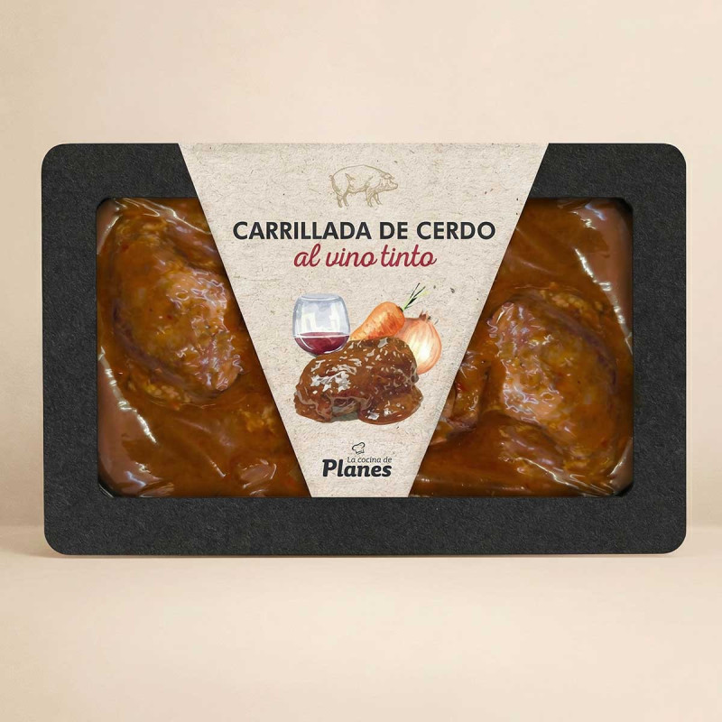 Carrilladas al vino