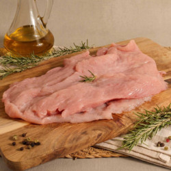 Filete de pechuga de pavo. Peso aprox de 170 g por unidad.