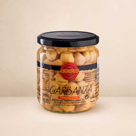 Garbanza o garbanzo selección, tarro de 360 gramos