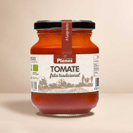 Tomate frito con ingredientes naturales, tarro de 300 gramos