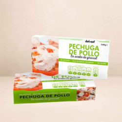Pechuga de pollo en aceite. Pack de 2 ud de 80 gr cada una