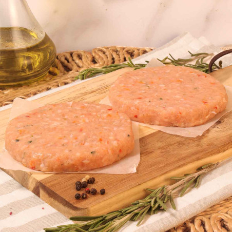 Burger de pollo y verduras