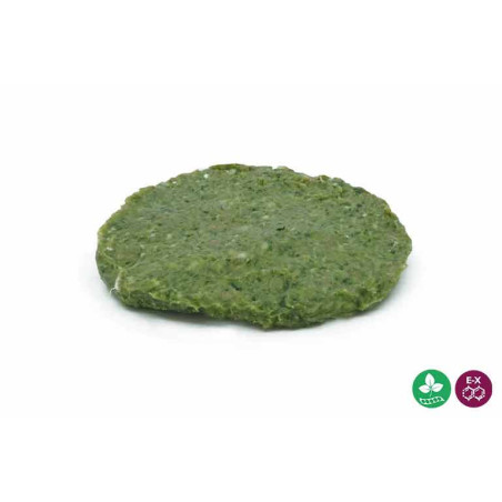 Hamburguesa pollo y espinacas