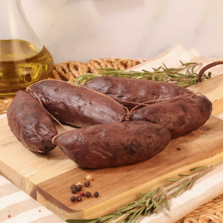 Morcilla oreada de cebolla - cada unidad pesa aprox 70 gr