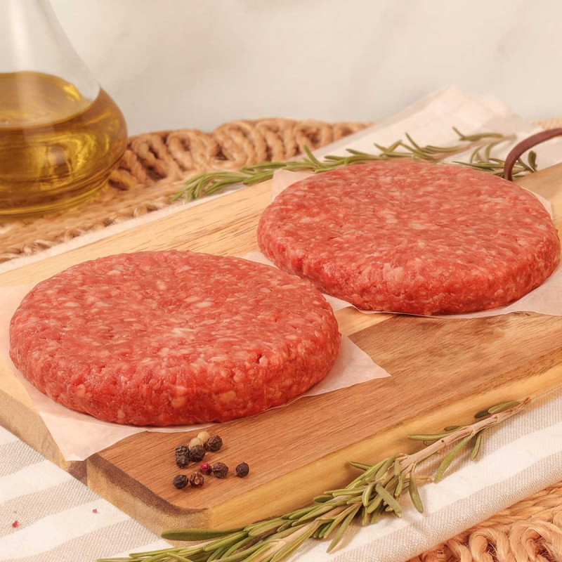 Hamburguesa de vacuno con cebolla - 150 gr la unidad