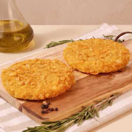 Hamburguesa crispy de pollo, cada unidad pesa aprox. 125gr