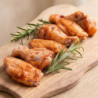 Alas de pollo barbacoa, para chuparse los dedos. Cada trozo 60 gr