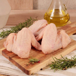 Alas de pollo, con un peso aproximado de 130 gr cada unidad